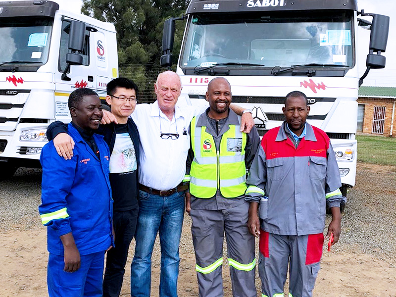 SINOTRUK South Africa sells 83 tractors to big customers.